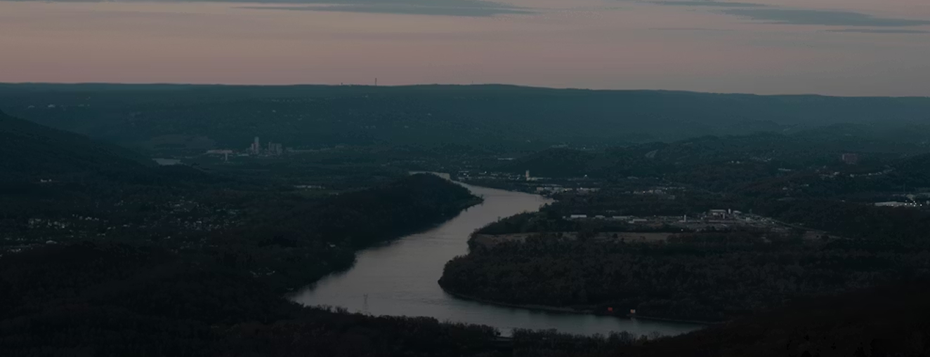 Tennessee River at dusk